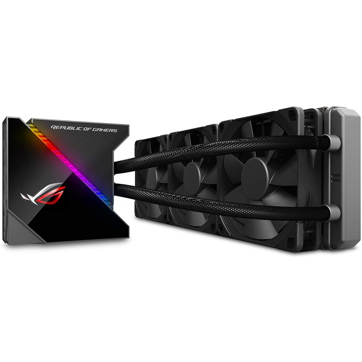 ASUS ROG RYUJIN 360 all-in-one liquid CPU cooler W/Aura Sync RGB 1.77” OLED Screen3x Noctua 120mm Radiator Fans, LGA1700 Support