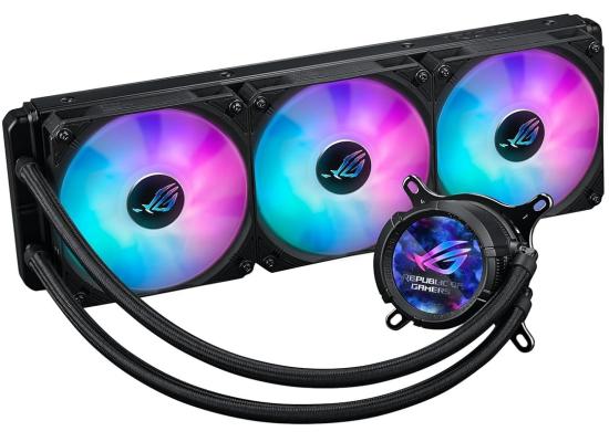 ASUS ROG Strix LC III 360 LCD ARGB All-In-One 360mm Liquid CPU Cooler, 360° Rotatable 2.1” 60 Hz IPS LCD, Asetek Gen7 V2 pump, w/ 3x120mm ARGB Fans