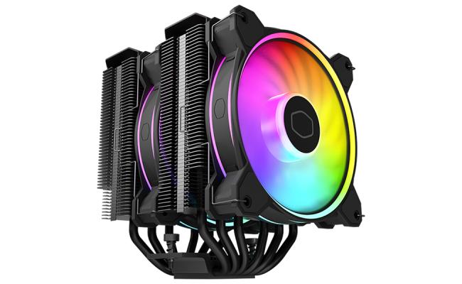 Cooler Master Hyper 622 Halo (Black) ARGB Dual Tower CPU Air Cooler w/ 6x Nickel Plated Heat Pipes & High Performance Dual Fan