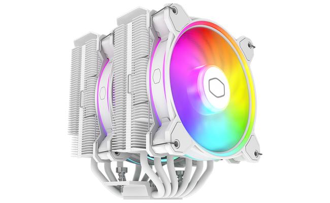 Cooler Master Hyper 622 Halo (White) ARGB Dual Tower CPU Air Cooler w/ 6x Nickel Plated Heat Pipes & High Performance Dual Fan