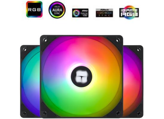 Thermalright TL-C12C-S X3 (Black / 3PIN ARGB) Balance Performance 120mm PWM Cooling Fan Kit 3in1 w/ S-FDB Bearing