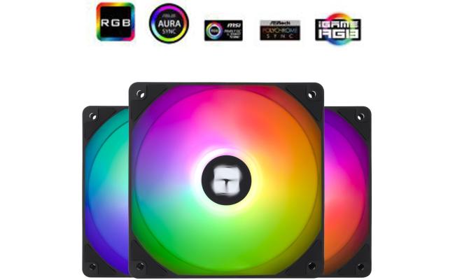 Thermalright TL-C12C-S X3 (Black / 3PIN ARGB) Balance Performance 120mm PWM Cooling Fan Kit 3in1 w/ S-FDB Bearing