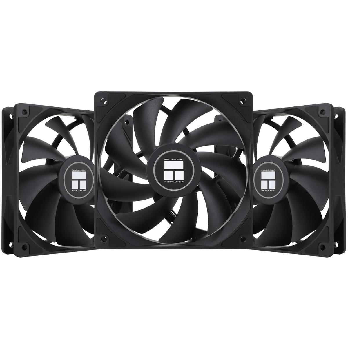 Thermalright TL-C12C X3 (Black / Non-LED) Balance Performance 120mm PWM Cooling Fan Kit 3in1 w/ S-FDB Bearing