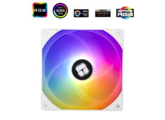 Thermalright TL-C12CW-S (White/ 3PIN ARGB) Balance Performance 120mm PWM Cooling Fan w/ S-FDB Bearing.