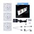 Lian Li UNI Fan TL120 Kit 3 Packs (White) Dual Zone Lighting Effect Ultimate-Performance ARGB 120mm LED PWM Slide In Daisy-Chain Fans w/ Controller