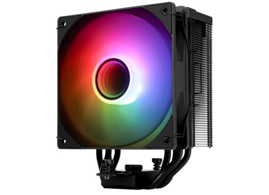 Thermalright Assassin Spirit 120 Vision ARGB BLACK CPU Air Cooler, Single Tower w/ 4x 6mm Heat Pipes & High Performance Single Fan.