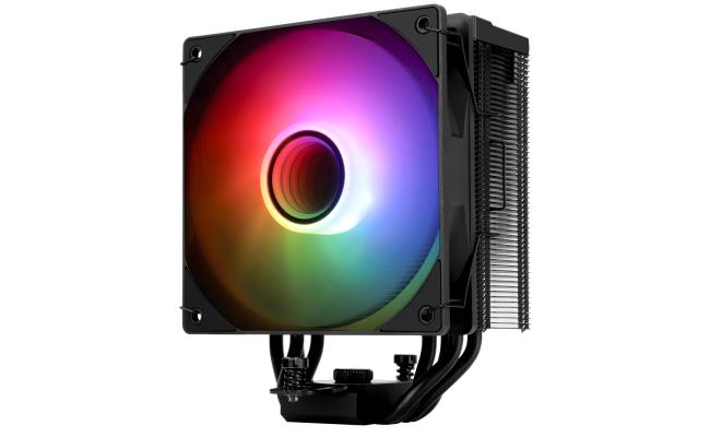 Thermalright Assassin Spirit 120 Vision ARGB BLACK CPU Air Cooler, Single Tower w/ 4x 6mm Heat Pipes & High Performance Single Fan.
