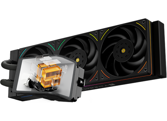 Thermalright Wonder Vision 360 UB ARGB CPU Liquid Cooler w/ 6.67" OLED 2K 60Hz 3D Panoramic Curved Display, High Performance AIO w/ 3x TL-UB36