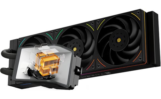 Thermalright Wonder Vision 360 UB ARGB CPU Liquid Cooler w/ 6.67" OLED 2K 60Hz 3D Panoramic Curved Display, High Performance AIO w/ 3x TL-UB36