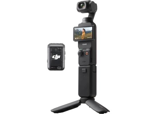 DJI Osmo Pocket 3 Creator Combo, Vlogging Camera with 1'' CMOS, 4K/120fps Video, 3-Axis Stabilization, Face/Object Tracking, Fast Focusing, Mic Included for Clear Sound, Digital Camera for Photography