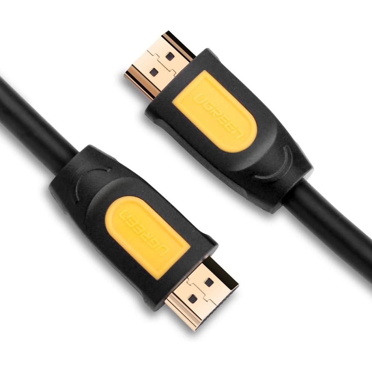 UGREEN HDMI HD101 Round Cable (Yellow/ Black) 5m