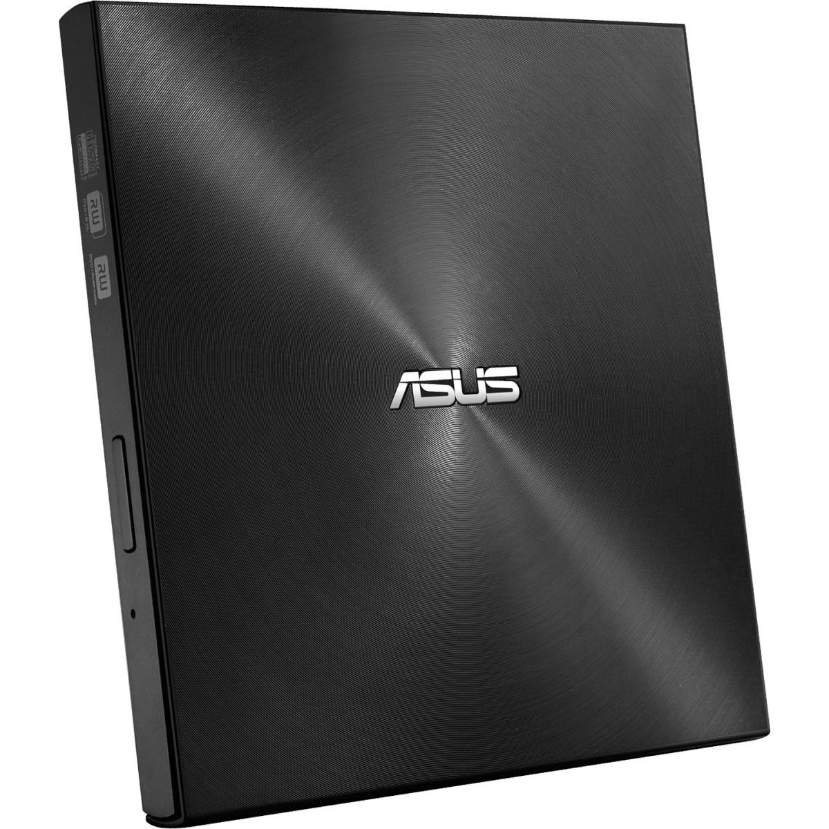 ASUS ZenDrive Slim External DVD Burner Optical Disc 8x Speed Re-Writer Drive in Silver with M-Disc Support, USB 2.0 Type-A / Type-C Compatibility, Mac and Windows OS Compatible