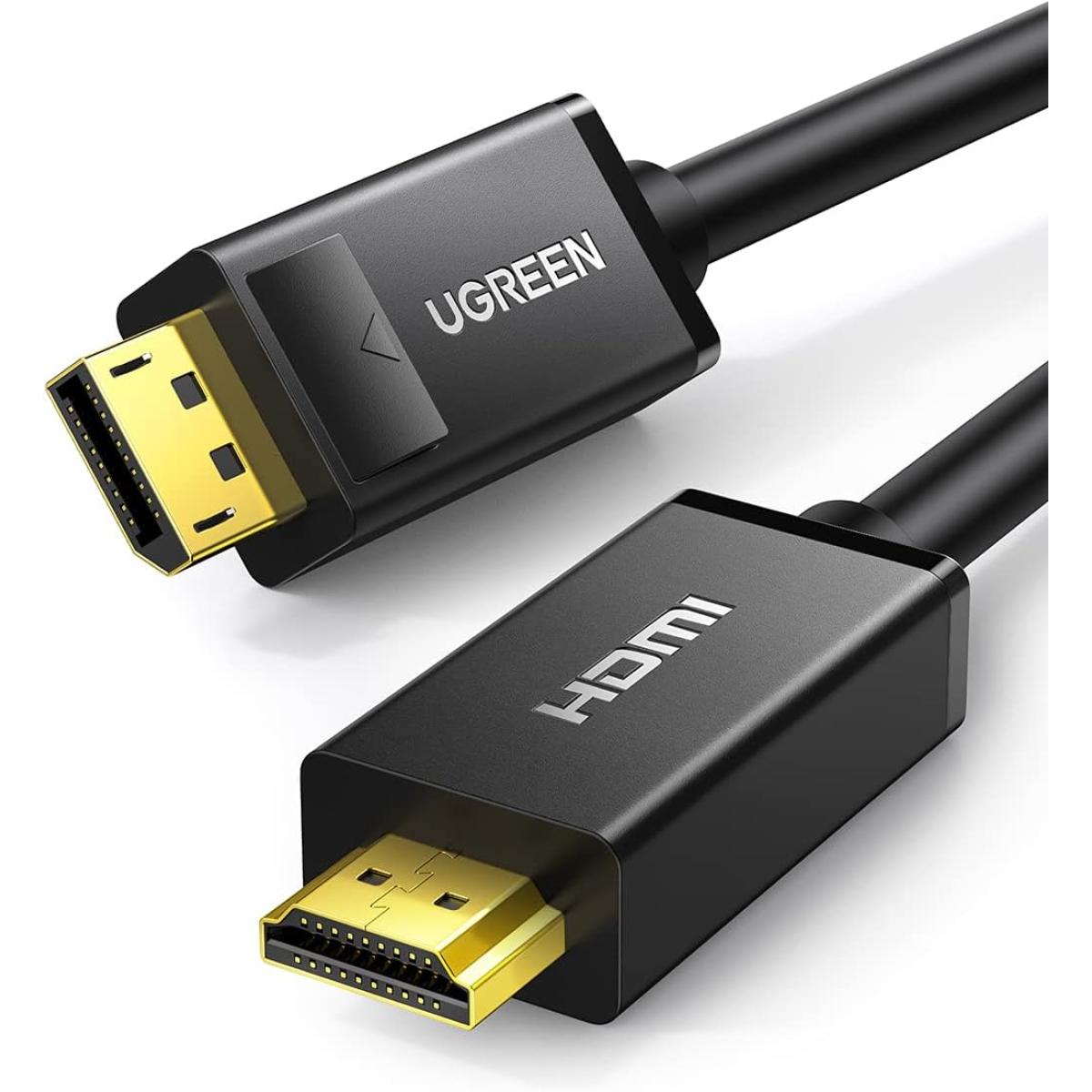 UGREEN 3M Displayport Male to HDMI Male Cable 4K UHD Uni-Directional 1080P Video For HDTV Monitor Projector PC (10203)