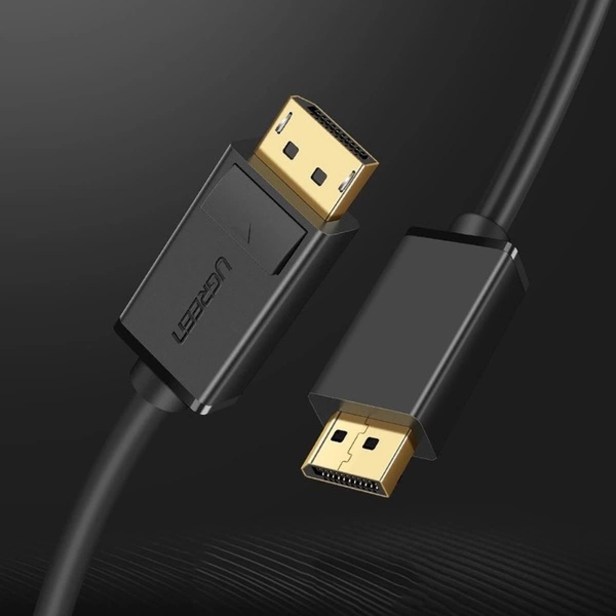 UGREEN 10212 DISPLAYPORT TO DISPLAYPORT CABLE 1.2 4K 2M, the main screen to the other (mirror mode) or extend the working desktop (extended mode)