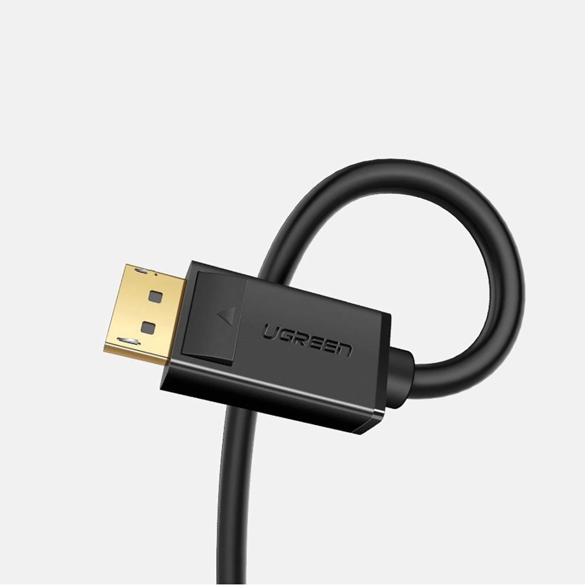 UGREEN 10212 DISPLAYPORT TO DISPLAYPORT CABLE 1.2 4K 2M, the main screen to the other (mirror mode) or extend the working desktop (extended mode)