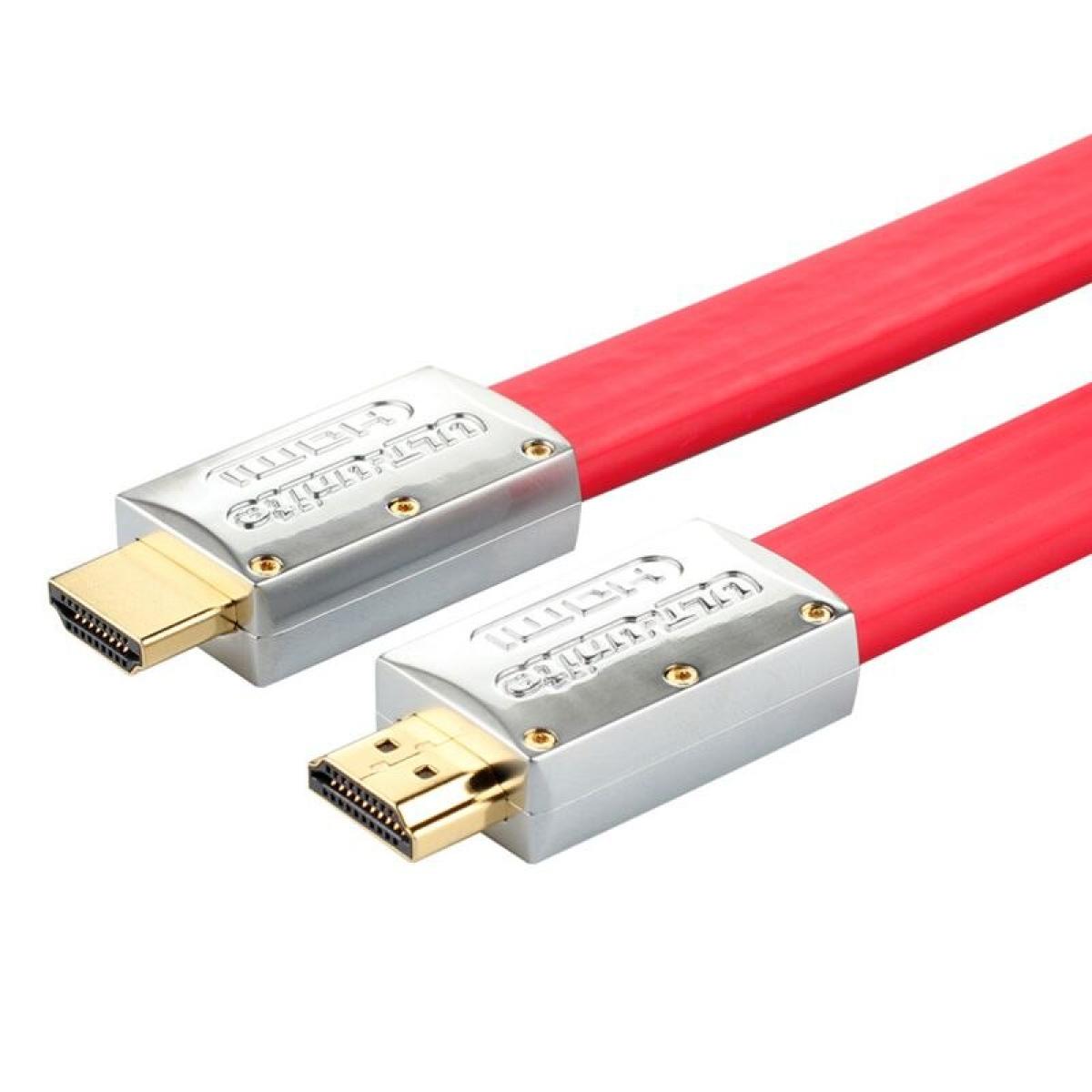 ULT-unite 4Kx2K UltraHD 2.0 Gold-plated HDMI to HDMI Flat Cable-15m (Red)