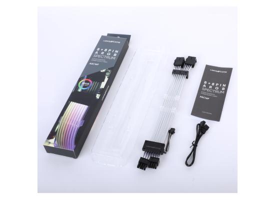 ABKONCORE ASC16P ARGB 5V Spectrum (8+8)Pin PSU Extension Cable (300mm Length) - For Gpu