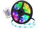 Aurora-X Smart RGB LED Strip Light (5M) With Remote Control, Self-Adhesive w/ 16 Color Changes, 4 Modes For Home, Bedroom, TV, Cabinet Decoration