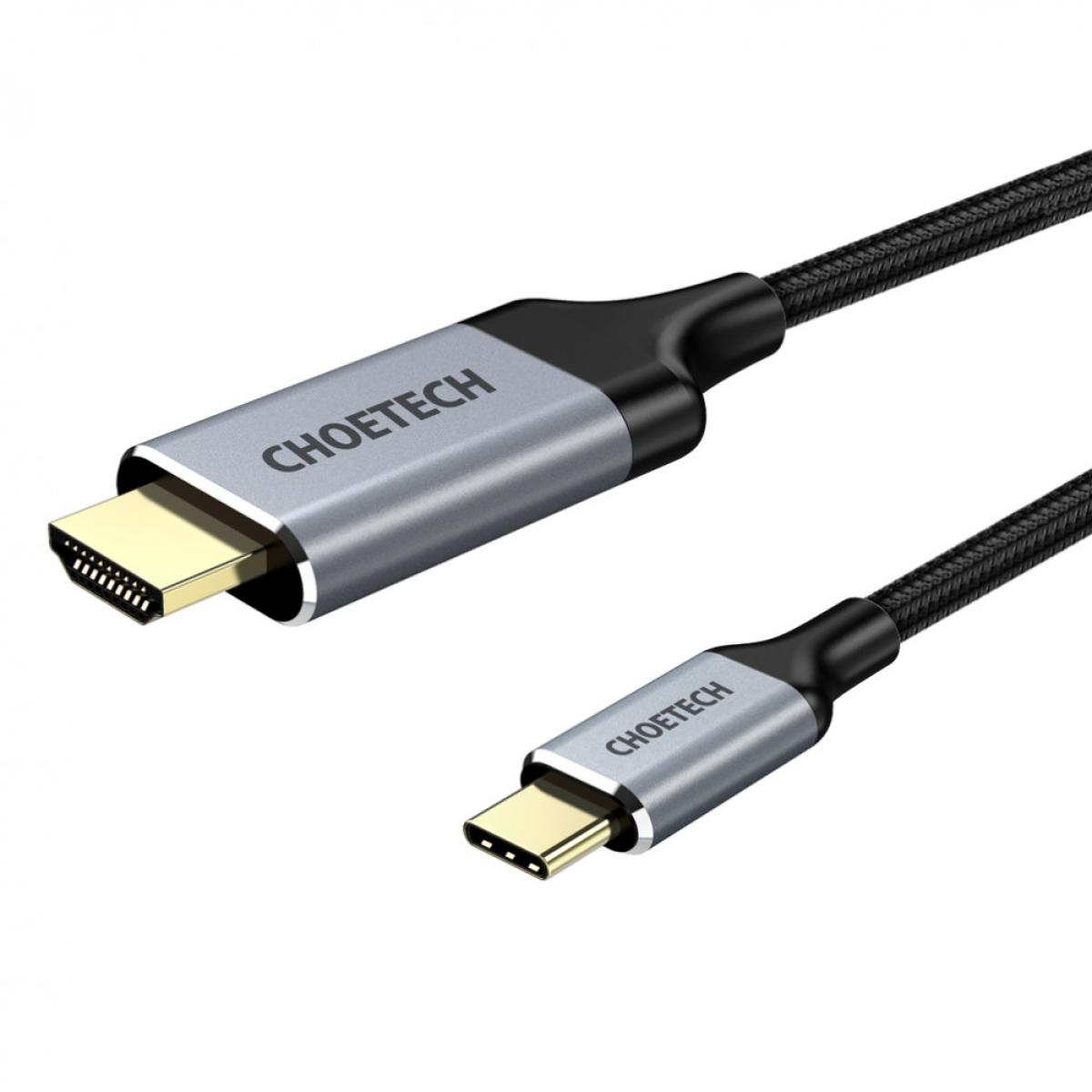 CHOETECH CH0021 USB Type-C To HDMI Up To 4K@60Hz Delivering High Audio & High Definition Video - 1.8M