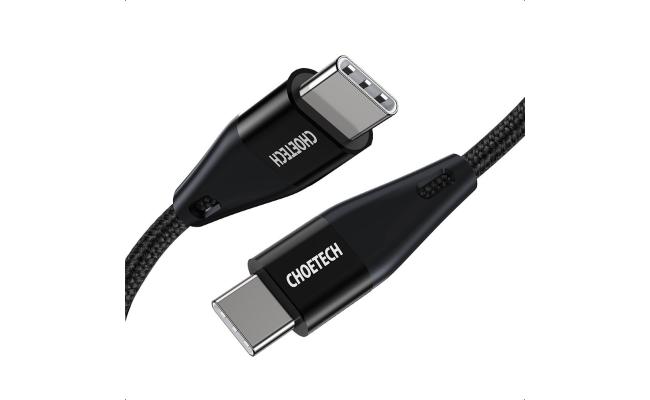 CHOETECH XCC-1003 USB Type-C, USB 2.0 Hi-Speed Cable, Rapid Charging 5A Up To 60W Max - 1.2M