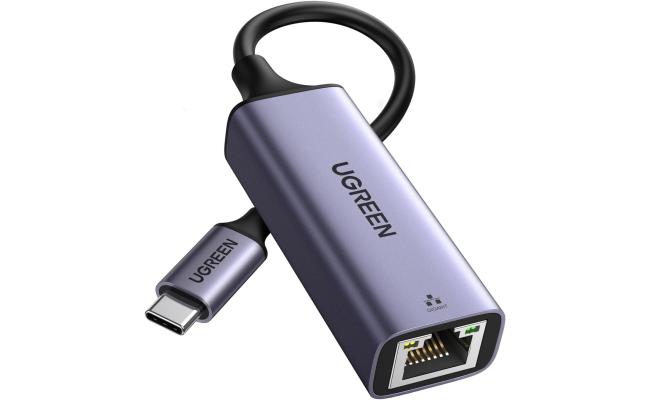 UGREEN USB C to Ethernet Adapter, Plug and Play 1Gbps Ethernet Adapter, Aluminum Case, (Thunderbolt 4/3 Compatible) to RJ45 Network Dongle, Compatible for MacBook Pro/Air, iPhone 16 Pro/Max, iPad, XPS