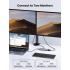 UGREEN CM498 USB C Hub, USB-C 10-in-1 Dongle with Dual Monitor 4K HDMI and VGA, 1Gbps Ethernet, 100W PD, 3 USB 3.0 Ports, 3.5mm Audio Jack, SD/TF Card Slots, Multi Adapter