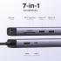 UGREEN 7-in-1 USB C Hub 4K HDMI Multiport Adapter with 1Gbps Ethernet, 100W PD Delivery, 2 USB 3.0, SD/TF Card Reader, USB C Dongle Compatible for MacBook and all Laptop (90568)