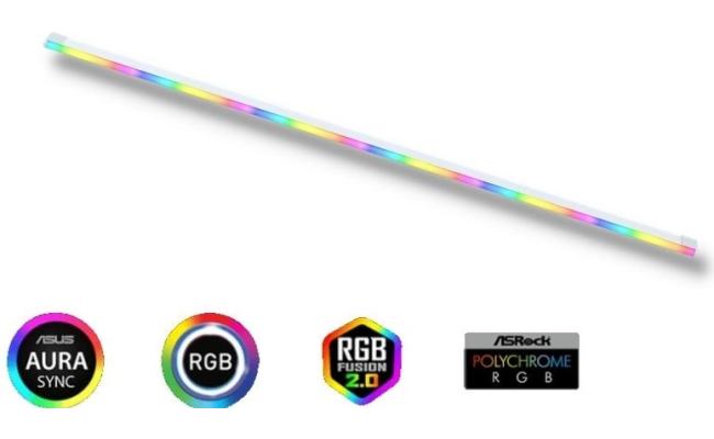 Cooler Master ARGB Addressable Gen 2 Soft Rubber LED STRIP, Double Sides Adhesive w/ 3 Pin Connector (40cm)