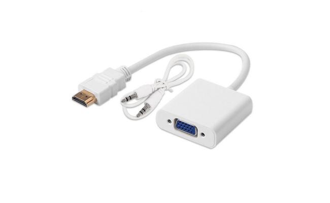 HDMI to VGA (Male to Female) Adapter With Audio