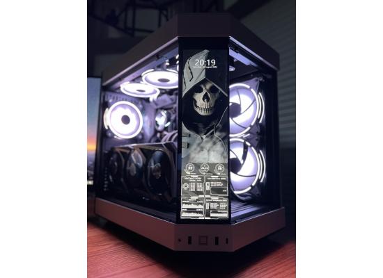 HYTE Y60 12.6'' (1920 X 515) LCD Screen w/ Sensor Panel For Hardware Monitoring, Viewing Animation, Videos Or Pictures