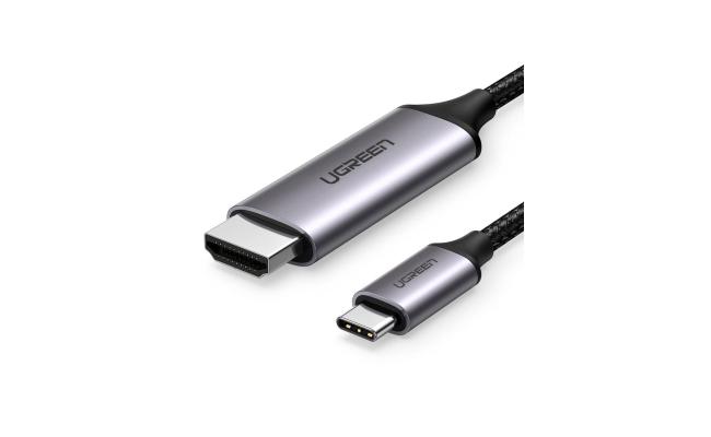 UGREEN (MM142) USB C Male to Male Cable Aluminum 1.5m (Gray Black)