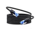 UGREEN Cat 8 Ethernet Cable 15M, High Speed Braided 40Gbps 2000Mhz Network Cord Cat8 RJ45 Shielded Indoor Heavy Duty LAN Cables Compatible for Gaming PC PS5 PS4 PS3 Xbox Modem Router 15M