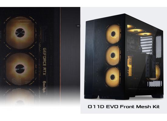 Lian Li O11 Dynamic EVO Front Mesh Kit (Black), Panel For An Airflow Upgrade w/ Brackets Up To 3x 120mm Or 2x 140mm Fans