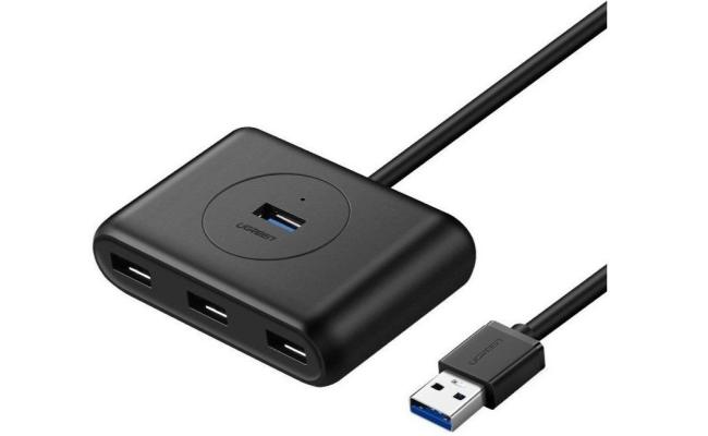 UGREEN USB 3.0 HUB 4 Ports With USB-C Power Supply Port, Plug & Play, Slim & Sleek Design
