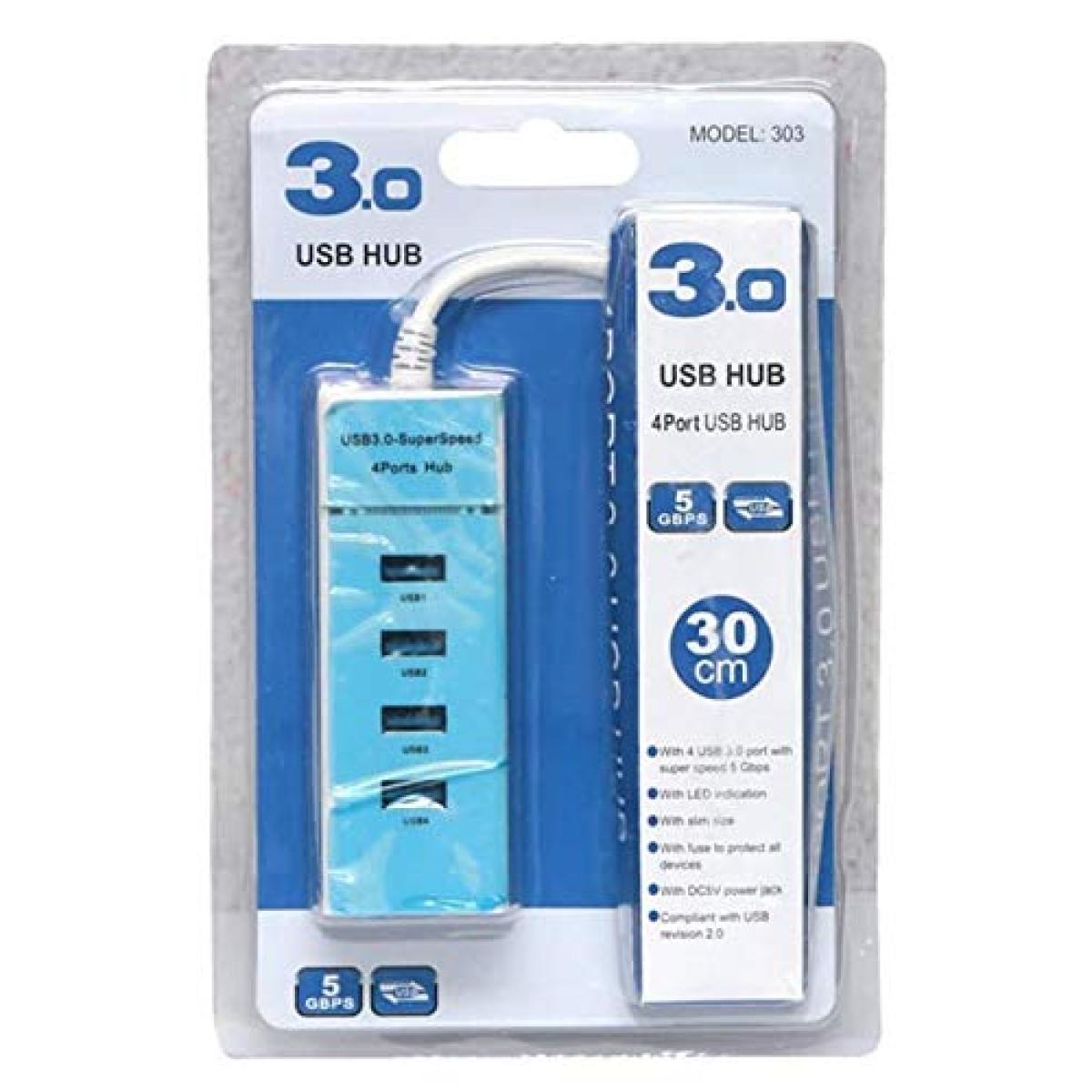 USB Hub 3.0 , 4 Ports USB 30cm With Super Speed 5Gbps