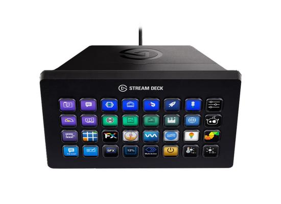 Corsair Elgato Stream Deck XL Live Content Creation & Advanced Stream Controller w/ 32  Customizable LCD keys, For PC & Mac USB 2.0