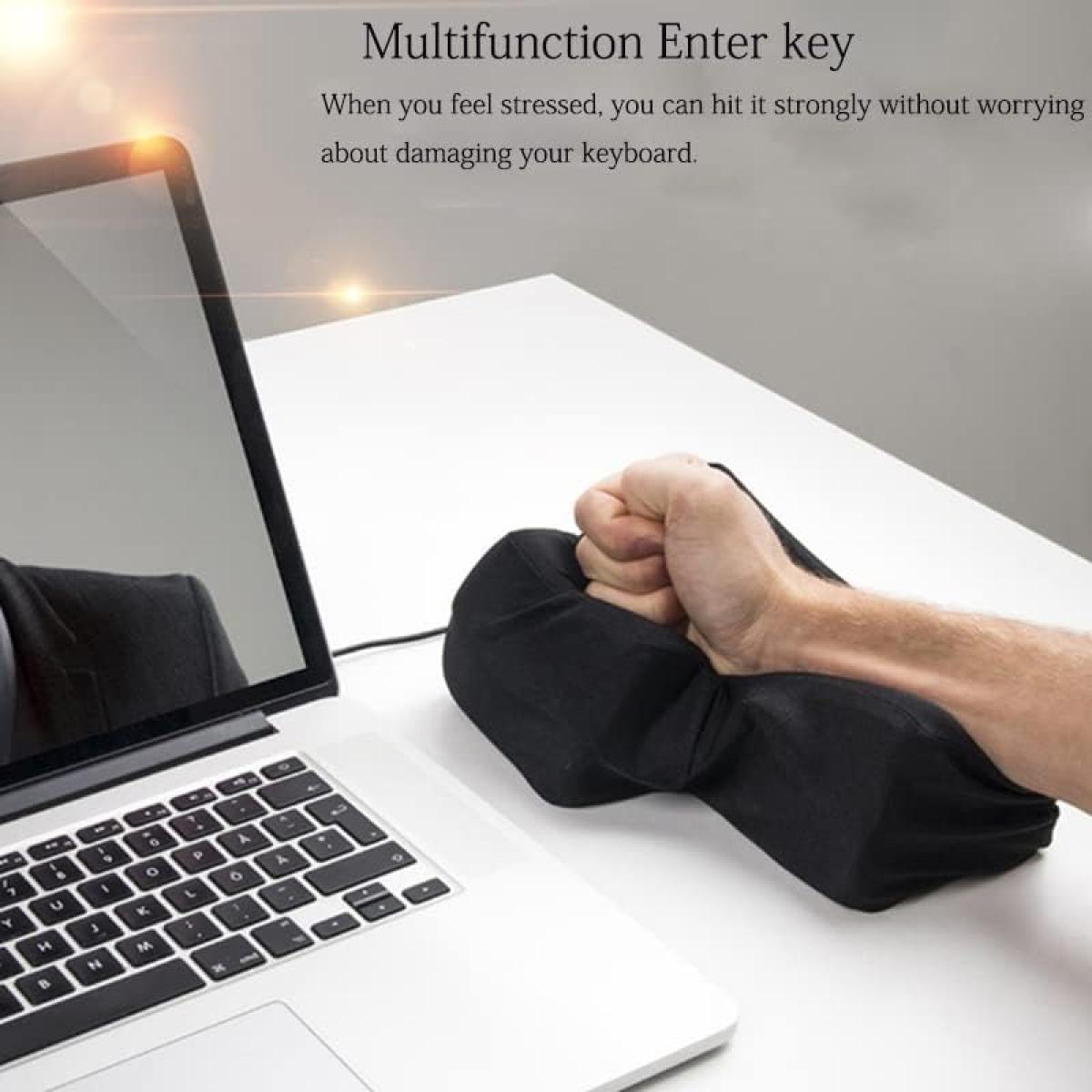 Big Enter Supersized Key USB Pillow Office Desktop Travel Nap for Anti Stress Relief