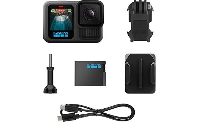 GoPro HERO13 Black - Waterproof Action Camera with 5.3K60 Video, 27MP Photo + Compatability with HB-Series Lenses