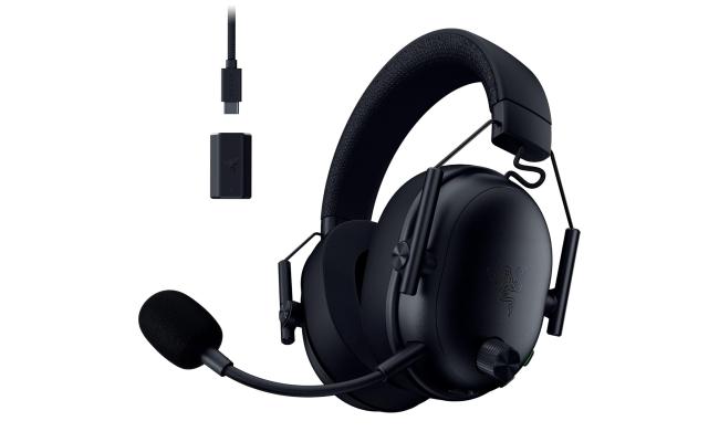 Razer BlackShark V3 Wireless Gaming Headset for PC: 50mm Drivers - Super Wideband Mic - 2.4 GHz, Bluetooth, USB - Works with Mac, PS5, Nintendo Switch, Smartphone - 70 Hr Battery - Black