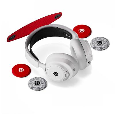 SteelSeries Arctis Nova 7P White Wireless Gaming Headset + Multi-Booster Pack Add-Ons — Mobile App Control — 38 HR Battery — Neodymium Magnetic Drivers — 2.4GHz/Bluetooth