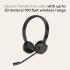 Jabra Evolve 65 TE Wireless Binaural Wireless Headphones with Mic, 2 Simultaneous Connection, Link 390a UC Stereo, Bluetooth 5.2, Noise Cancelling, Up to 16 Hours Talk Time, Leather Cushion for All