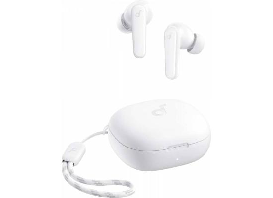 Soundcore By Anker R50i True Wireless Earbuds 10mm Drivers, Big Bass, Bluetooth 5.3, 30H Playtime, IPX5-Water Resistant, AI Clear Calls with 2 Mics, 22 Preset EQs via App, White