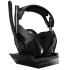 ASTRO Gaming A50 Wireless Headset + Base Station Gen 4, ANC, Dolby Audio. 3D Audio Ready Rechargeable Lithium-ion Battery 15+ Hours Of Life, Usb Sound Card Functionality For PC/PS4/PS5/Mac