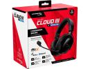 HyperX Cloud III S Wireless Gaming Headset (2.4GHz, Bluetooth), DTS:X Spatial Virtual 3D Surround Sound Spatial Audio, Battery Life up to 120 Hours 2.4GHz / 200 Hours Bluetooth, Detachable Mic Multi-Platform– Black
