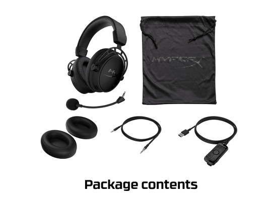 HyperX Cloud Alpha S - 7.1 Virtual Surround Advanced Gaming Headset W/ Detachable Noise Canceling Microphone - Blackout Version