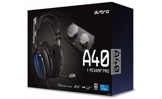 Logitech ASTRO Gaming A40 TR Wired Headset + MixAmp Pro TR with Dolby Audio, Pro-Level Console & PC Gaming, content creation & Live Streaming For PlayStation 5, PlayStation 4, PC, Mac - Black/Blue