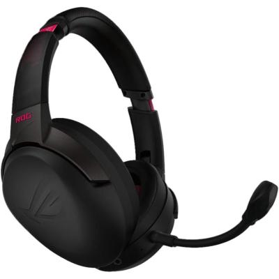 ASUS ROG Strix Go 2.4 Electro Punk Wireless Gaming Headphones with USB-C 2.4 GHz Adapter | Ai Powered Noise-Cancelling Microphone | Over-Ear Headphones for PC, Mac, Nintendo Switch, and PS4