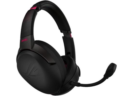 ASUS ROG Strix Go 2.4 Electro Punk Wireless Gaming Headphones with USB-C 2.4 GHz Adapter | Ai Powered Noise-Cancelling Microphone | Over-Ear Headphones for PC, Mac, Nintendo Switch, and PS4