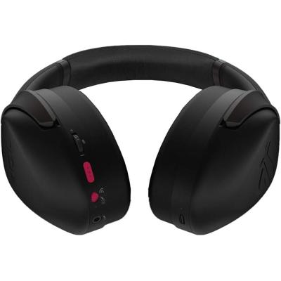ASUS ROG Strix Go 2.4 Electro Punk Wireless Gaming Headphones with USB-C 2.4 GHz Adapter | Ai Powered Noise-Cancelling Microphone | Over-Ear Headphones for PC, Mac, Nintendo Switch, and PS4