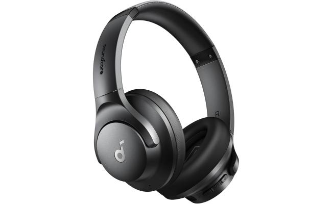 Soundcore by Anker Q20i Hybrid Active Noise Cancelling Headphones, Wireless Over-Ear Bluetooth, 40H Long ANC Playtime, Hi-Res Audio, Big Bass, Customize via an App, Transparency Mode